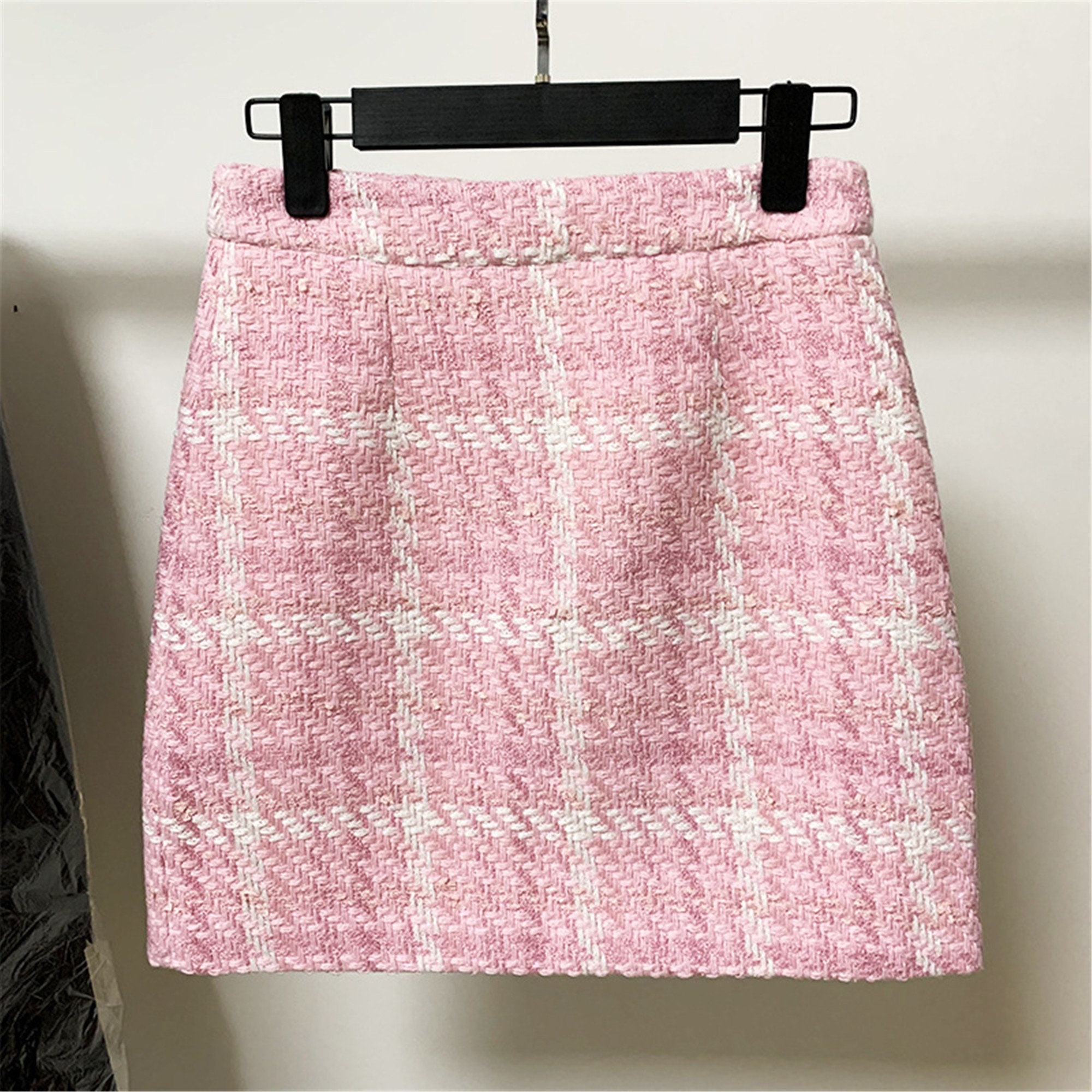 Damen Bekleidung Röcke Miniröcke TOPSHOP Tweed Minirock in Pink 
