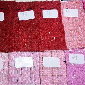 Custom Made Hot Pink Midi Skirt Tweed Suit: Any Size, Any length image 10