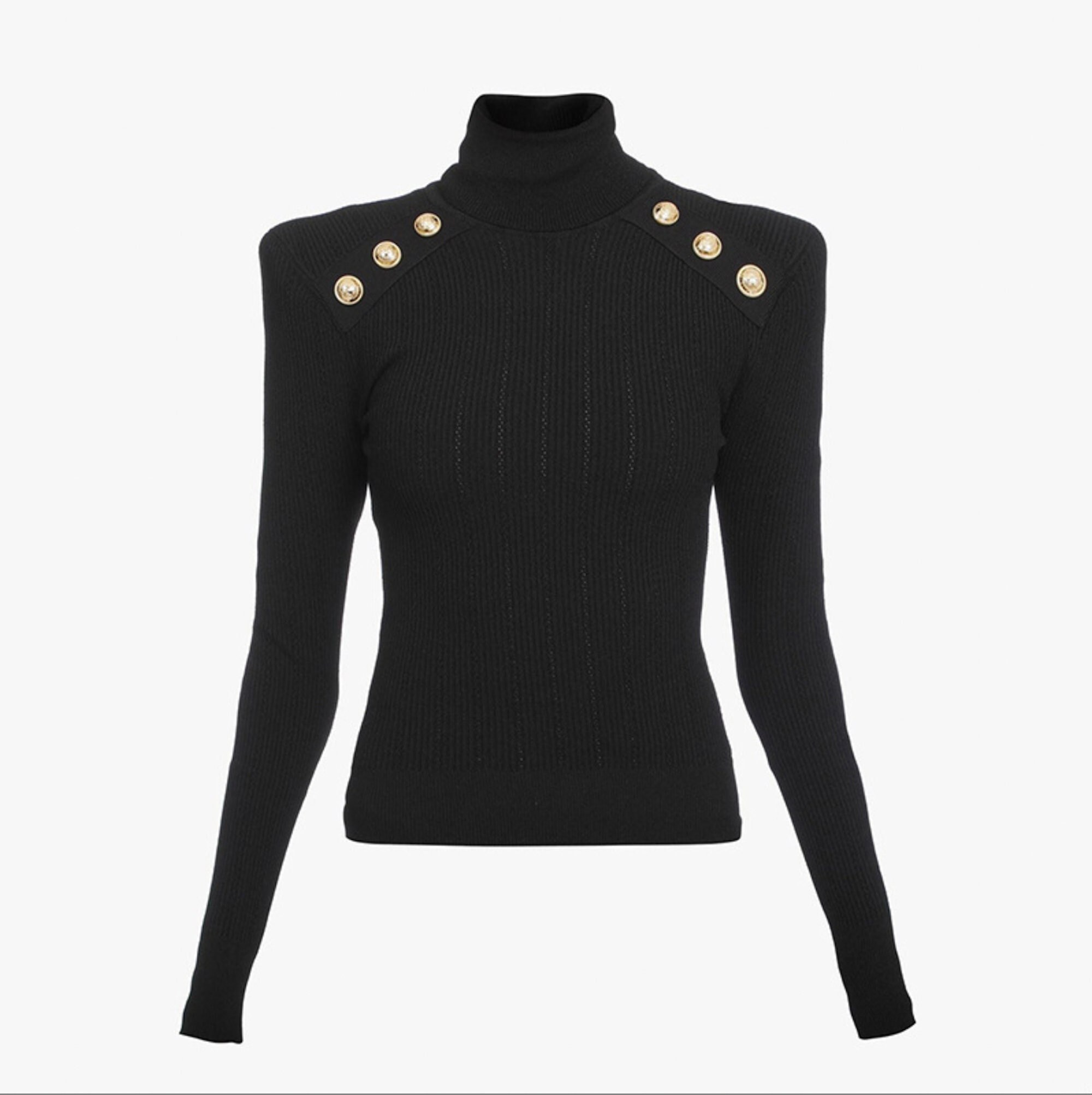 Women High Neck Stretchy Fitted Golden 