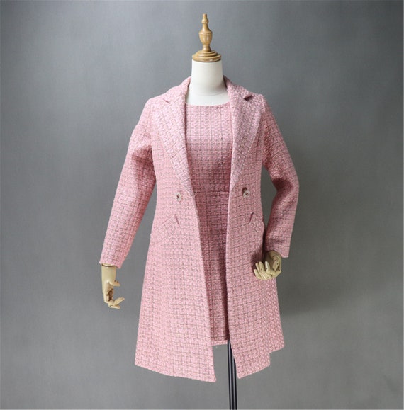 2021 Spring New Tweed Slim High quality Pink Jacket Women French  Temperament Fashion Jacket Small Fragrant Wind Jacket Women - AliExpress