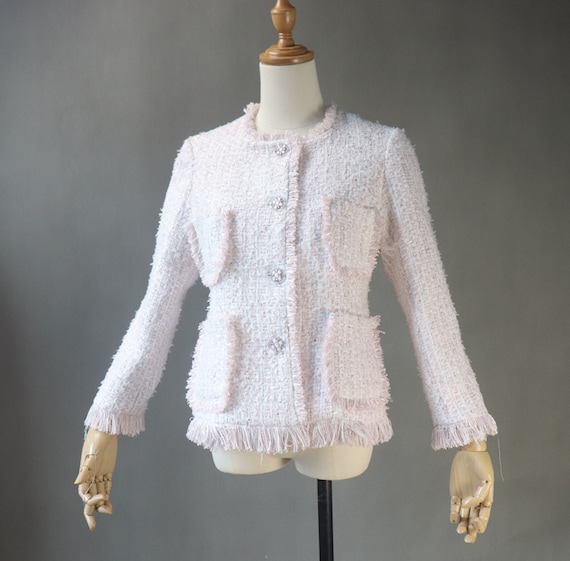 Light pink 2025 tweed jacket