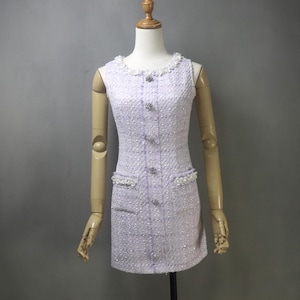 Custom Pastel Purple Dress – Plus & Petite Sizes – Sleeveless or Short Sleeves – Formal Dress with Any Skirt Length for Formal Event, Gift
