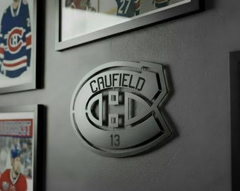 Découpe laser en bois des JOUEURS des Canadiens de Montréal 2026