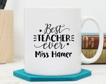 Personalised Best Teacher or Teaching Assistant Mug