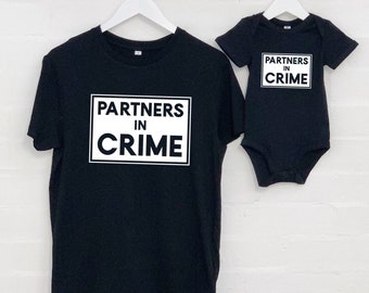 Partners In Crime Father And Child T Shirt Set