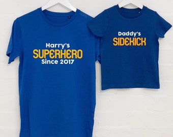 Superhero & Sidekick Father and Son Matching set