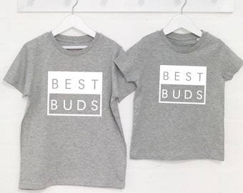 Best Buds Siblings Juego de camisetas para niños