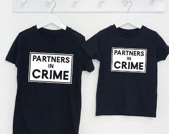 Partners In Crime Sibling T Shirt Set