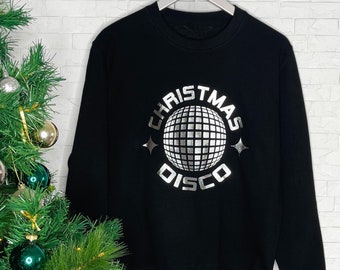 Christmas Disco Mirrorball Christmas Jumper