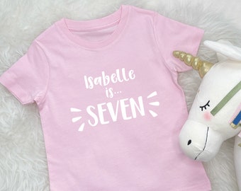 Personalised Birthday T Shirt For Kids