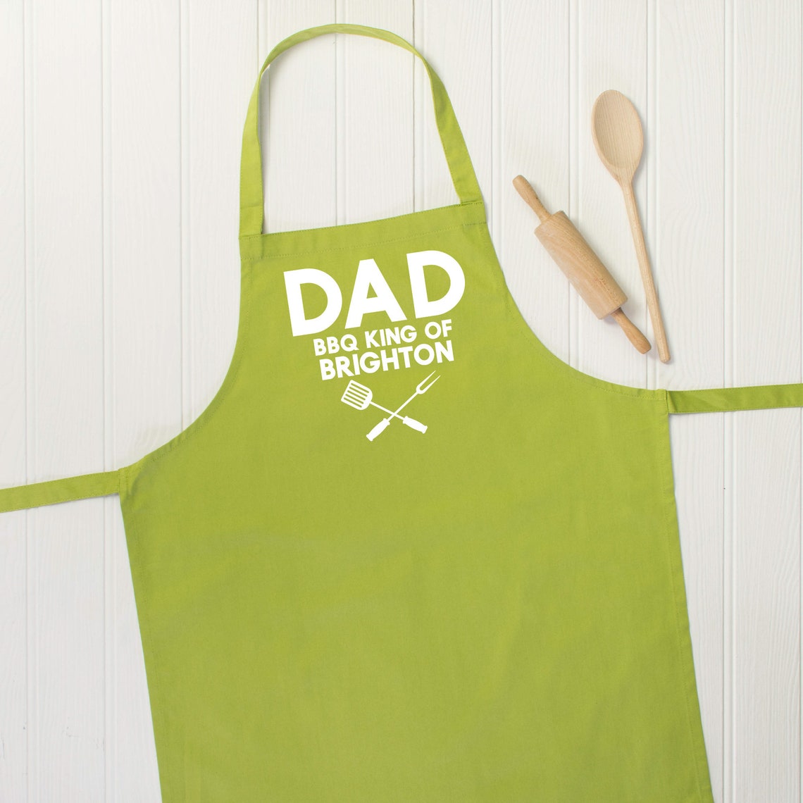 BBQ king BBQ apron personalised for dad bbq dad Etsy
