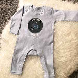 Star Sign Personalised Babygrow. Zodiac Baby vest. New baby gift. image 4