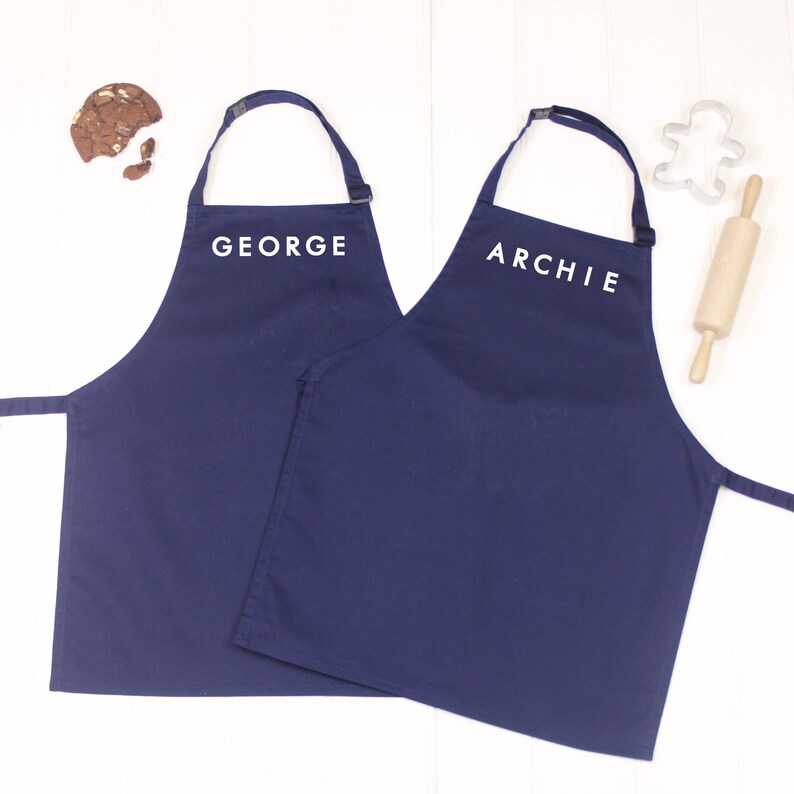 Personalised Kids Apron Set With Name. image 6