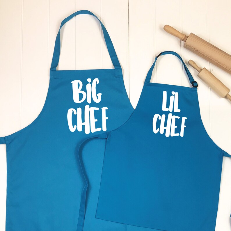 Dad Apron Set Chef Aprons for Dad and Child Apron Set for Etsy