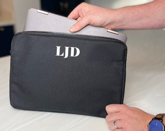 Personalised Laptop Case With Chunky Initials