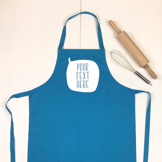 Personalised apron with your own message kitchen apron fun Etsy
