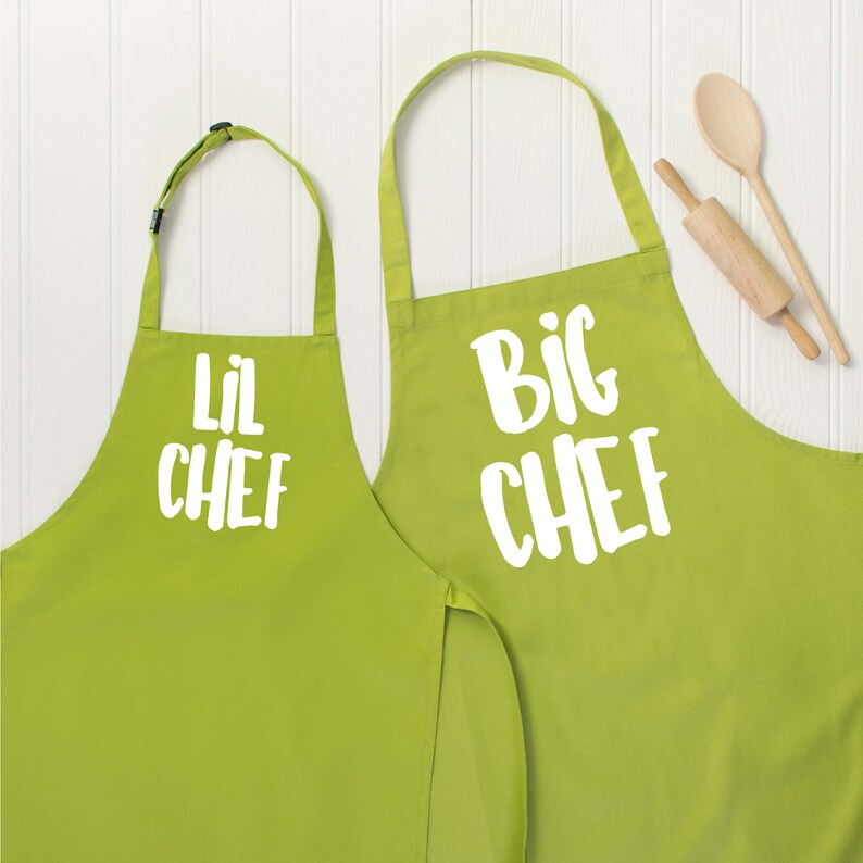 Dad Apron Set Chef Aprons for Dad and Child Apron Set for Etsy