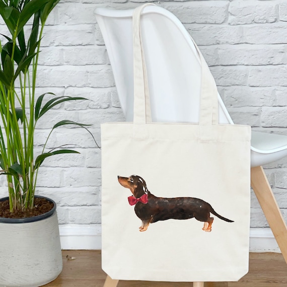 Dachshund Tote Bag - Brown Dachshund Tote Bag - Brown