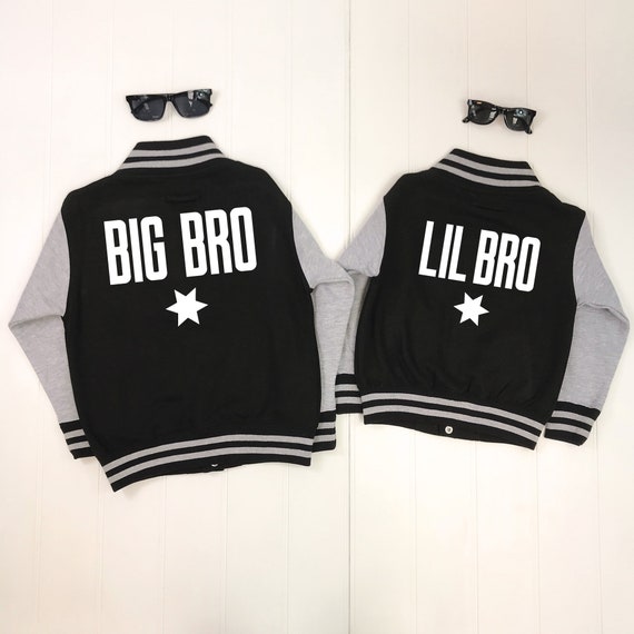 varsity jacket kids Brothers jackets big bro lil bro sibling varsity jackets personalised kids jackets sibling varsity jacket set