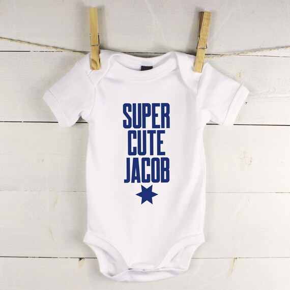 etsy personalised baby grow
