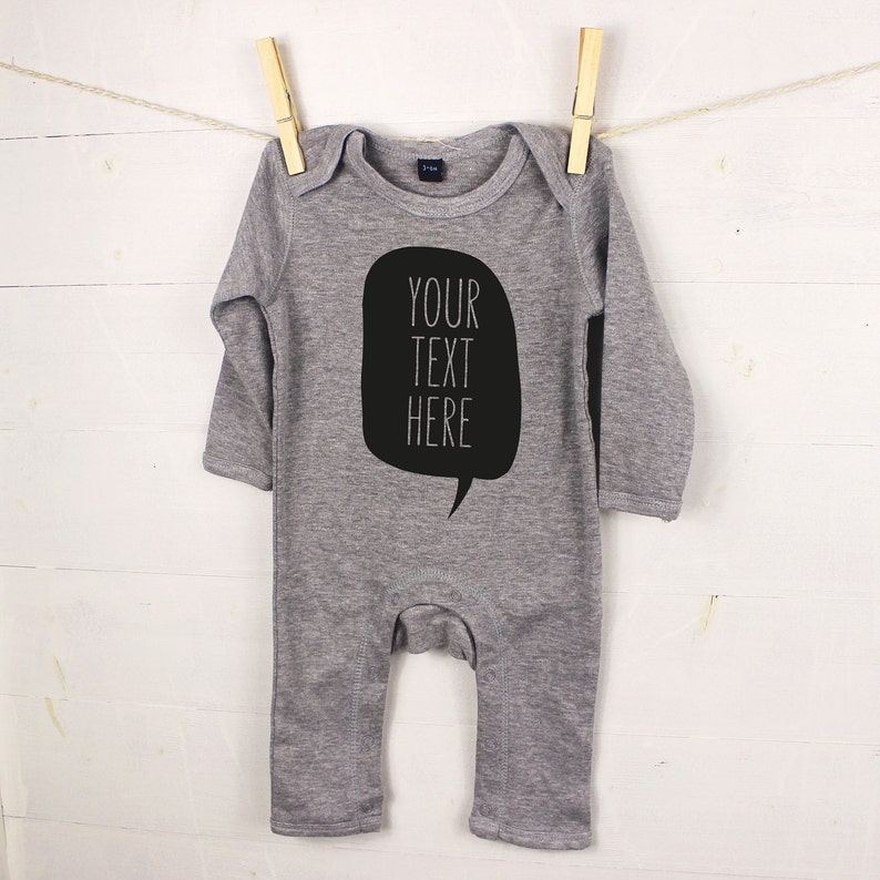 personalised baby grows