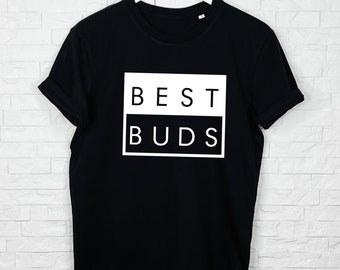 Best Buds camiseta para hombre. Camiseta de padre e hijo. Camiseta para papás. Best Buds Father And Son Juego de camisetas