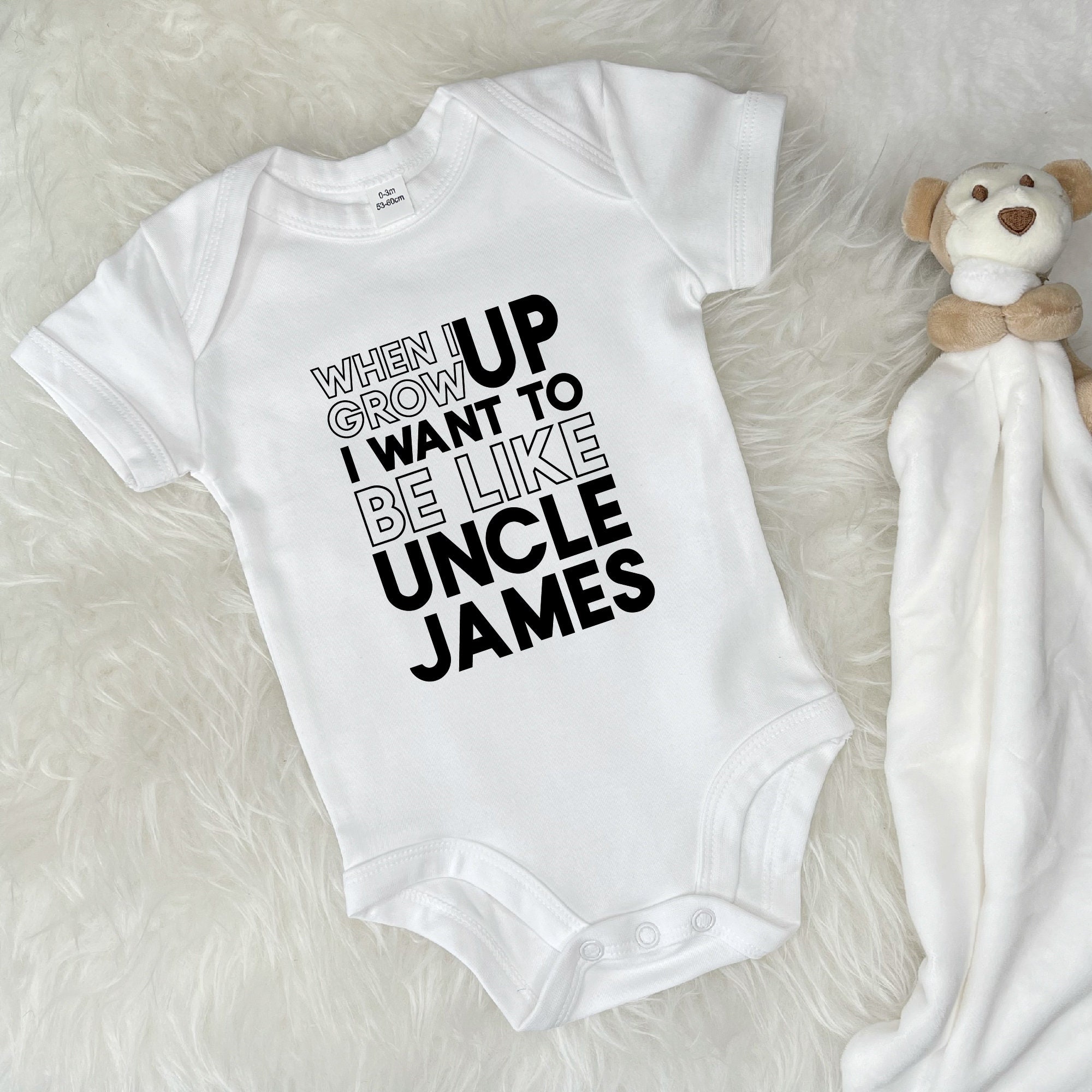 Favourite Uncle Babygrow New Neice New Nephew | Etsy UK
