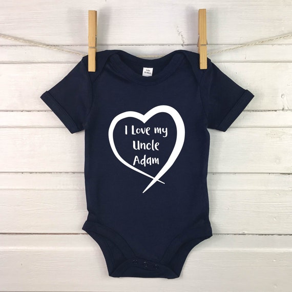Personalised I Love My Auntie So Much Baby Grow Babygrow Bodysuit Sister Brother