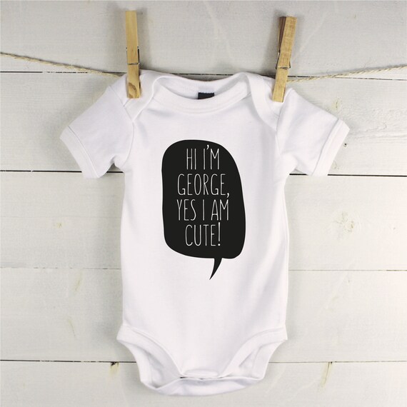 personalised baby grows etsy