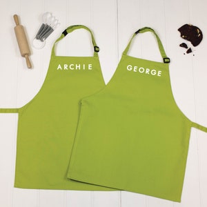 Personalised Kids Apron Set With Name. image 1
