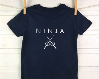 Ninja Kids tshirt. Cool kids tshirt.