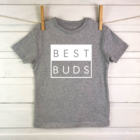 Best Buds Childrens Tshirt. Father and Son T Shirt. Siblings | Etsy