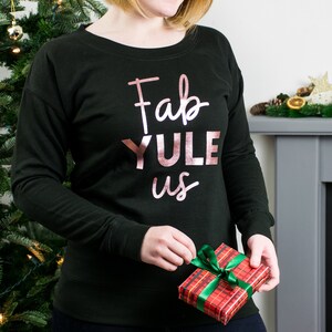 gold christmas jumper