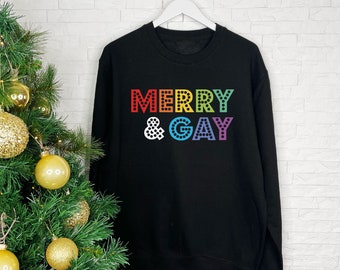 Merry And Gay Lgbt+ Christmas Jumper