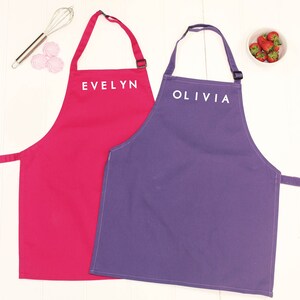 Personalised Kids Apron Set With Name. image 4