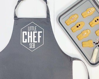 Little Chef Personalised Hexagon Kids Apron