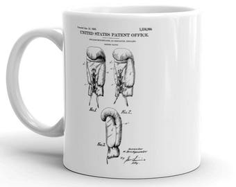 Boxing Glove Patent Mug - Boxing Mug, Boxing Patent, Boxing Fan Gift, Boxing Glove Mug, Boxing Gift, Boxing Glove, Boxer Gift