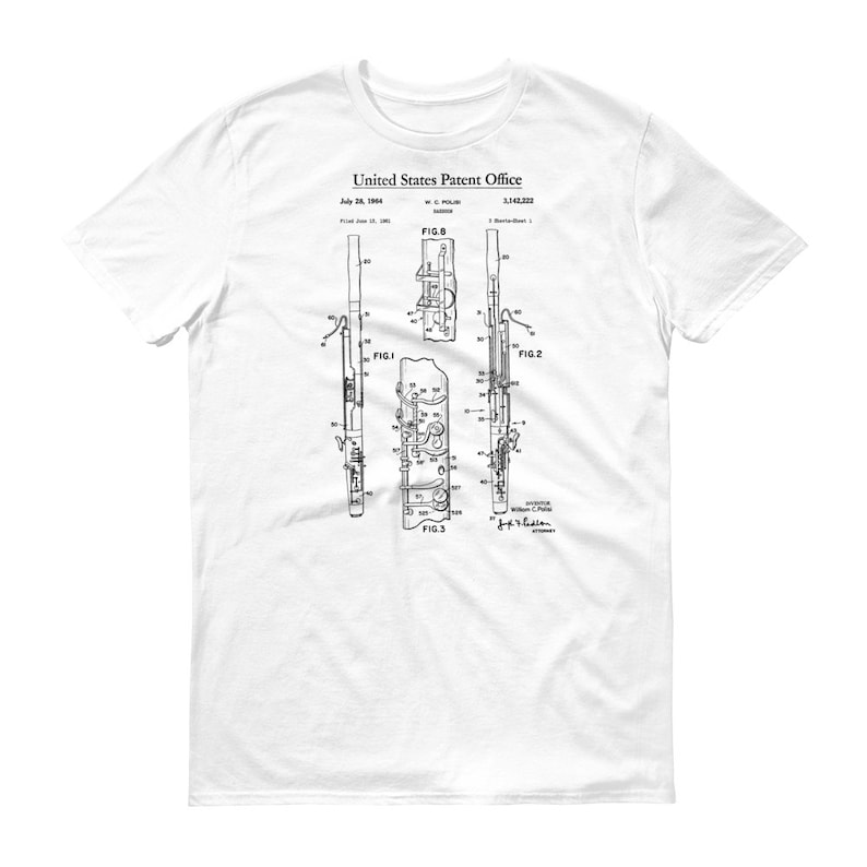 MusicianEtsy Patent MusicianEtsy Shirt Patent Shirt T Bassoon Bassoon T Bassoon Patent qMLSpVzUG