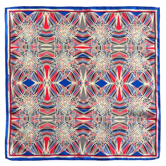 Silk Pocket Square - Woody Blue