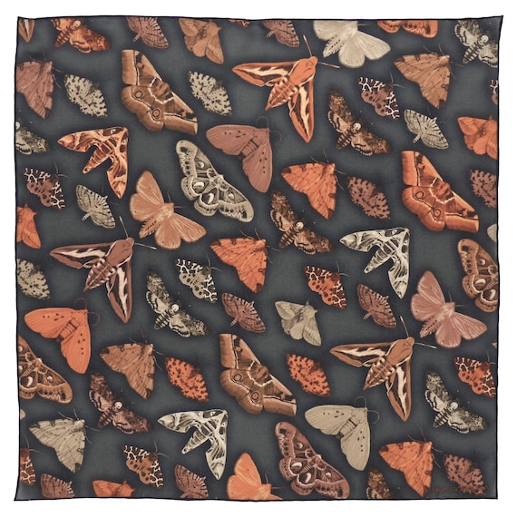 Silk Pocket Square - Moth Grey Brown