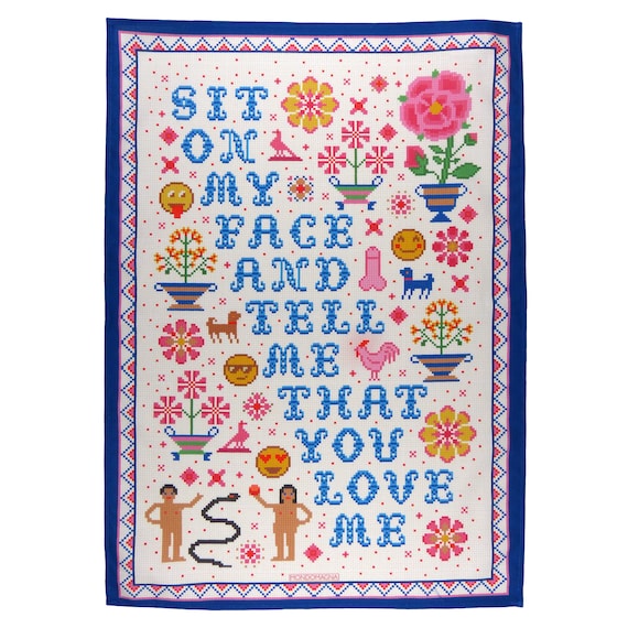 Cotton Tea Towel - Sit On My Face
