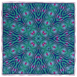 Silk Pocket Square - McKenzie Green & Blue