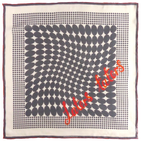 Silk Chiffon Scarf (65cm) - Taters Grey