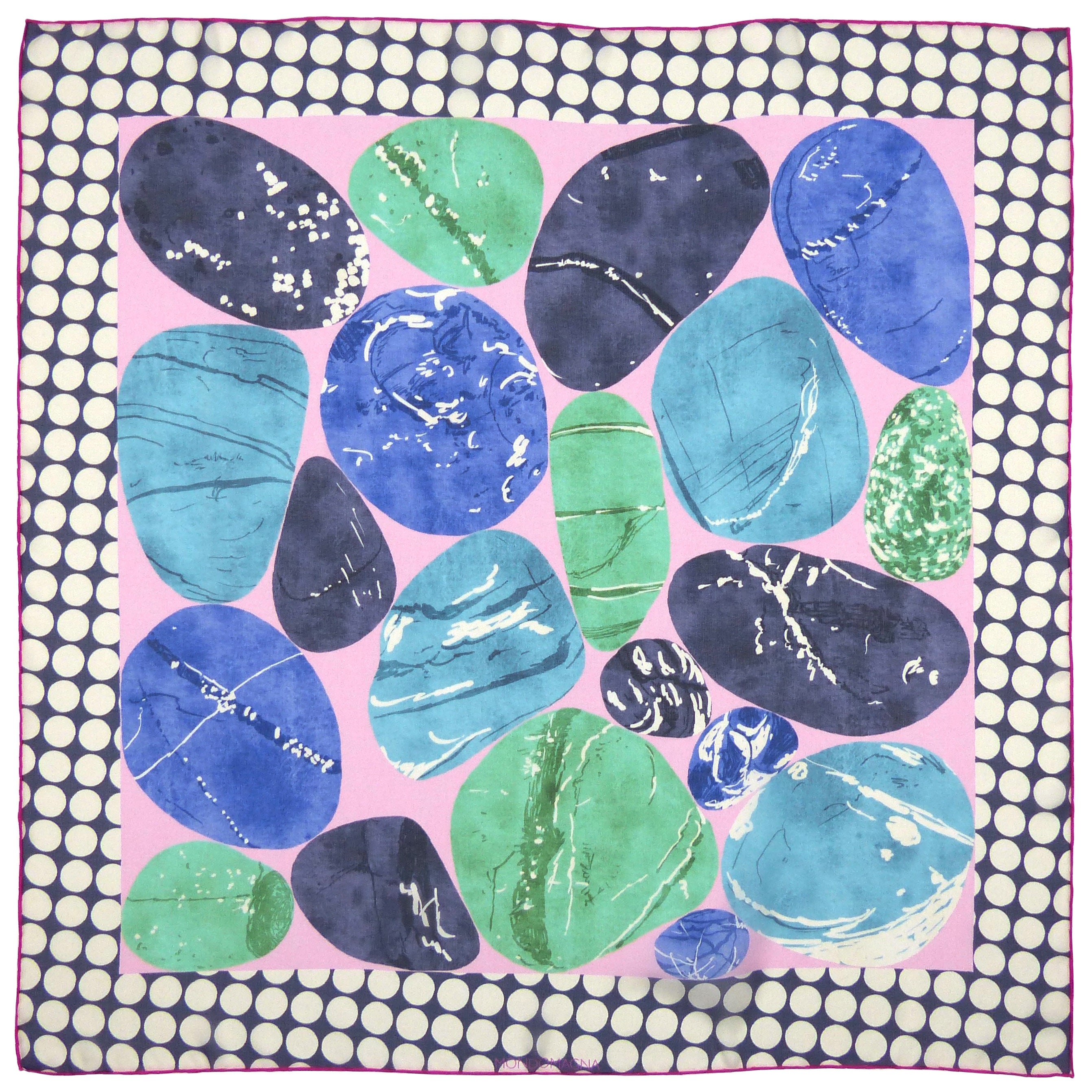 小物 apolina scarf Blue Pebble Silk Chiffon Scarf (65cm) - Pebble Blue/green - Etsy