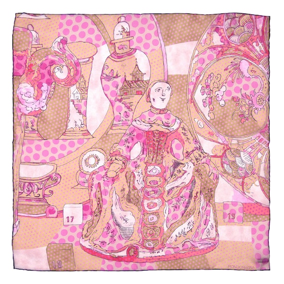 Silk Chiffon Scarf (65cm) - Porcelain Pink