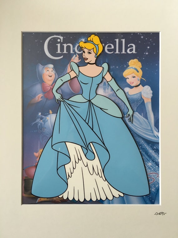 Disney Princess Hand Drawn /& Hand Painted Cel Cinderella