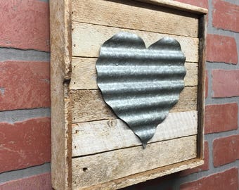 rustic heart etsy