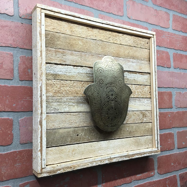 Hand Of Fatima Hamsa Sign Hand Of Fatima Wall Decor Hand Of Etsy