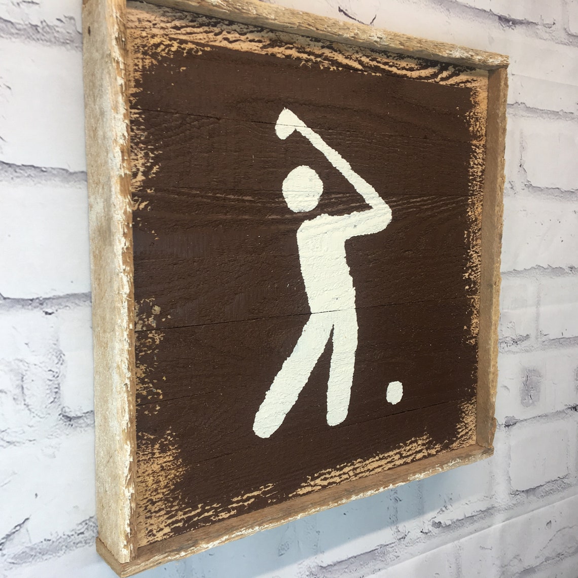Rustic Golf Trail Marker Sign - Etsy