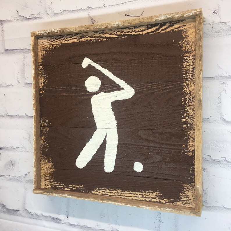 Rustic Golf Trail Marker Sign - Etsy